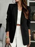 Anaïs — Soft Tailored V-Neck Blazer