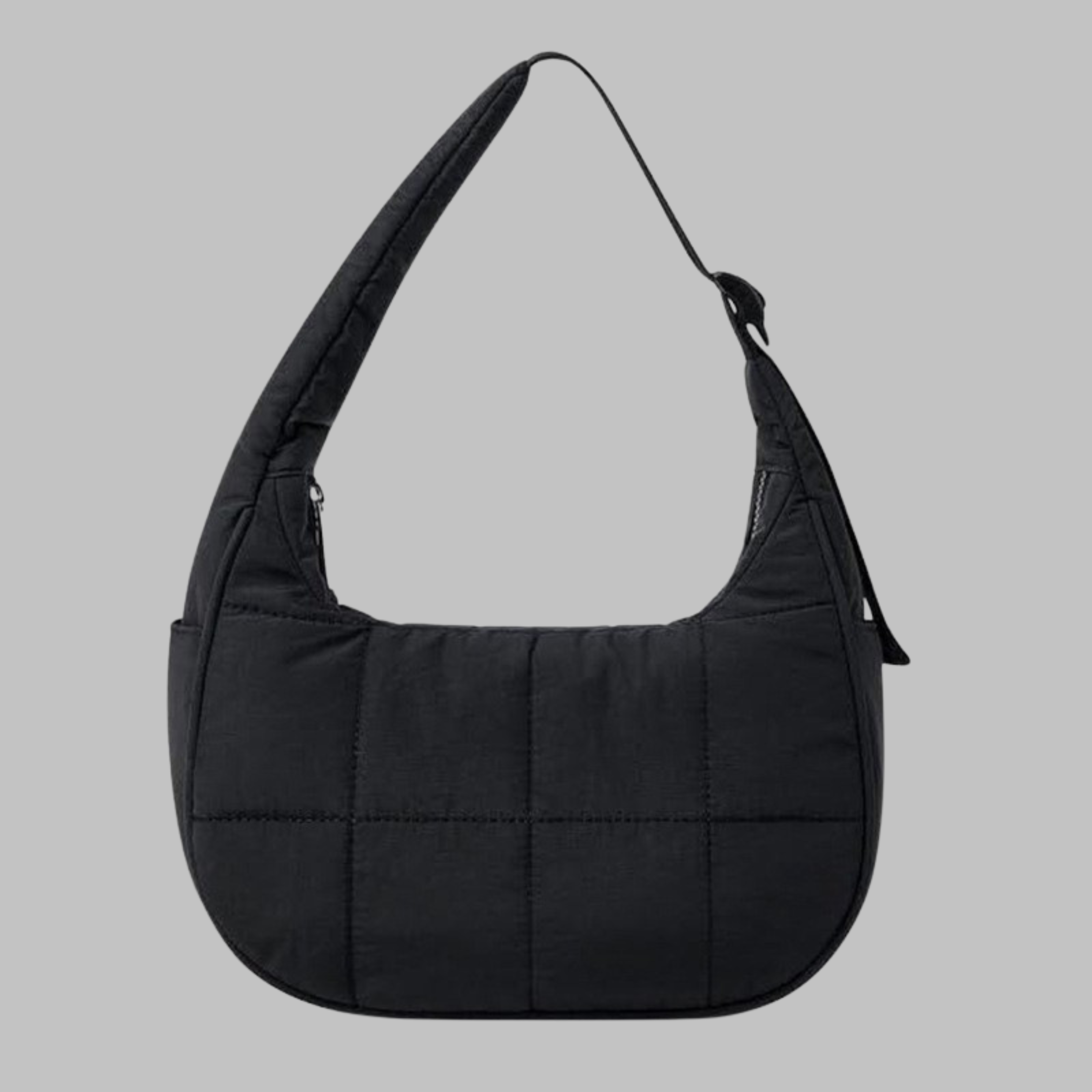 The Vivienne — Quilted Crescent Shoulder Bag