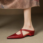 Vivienne — Pointed Slip-On Comfort Mules