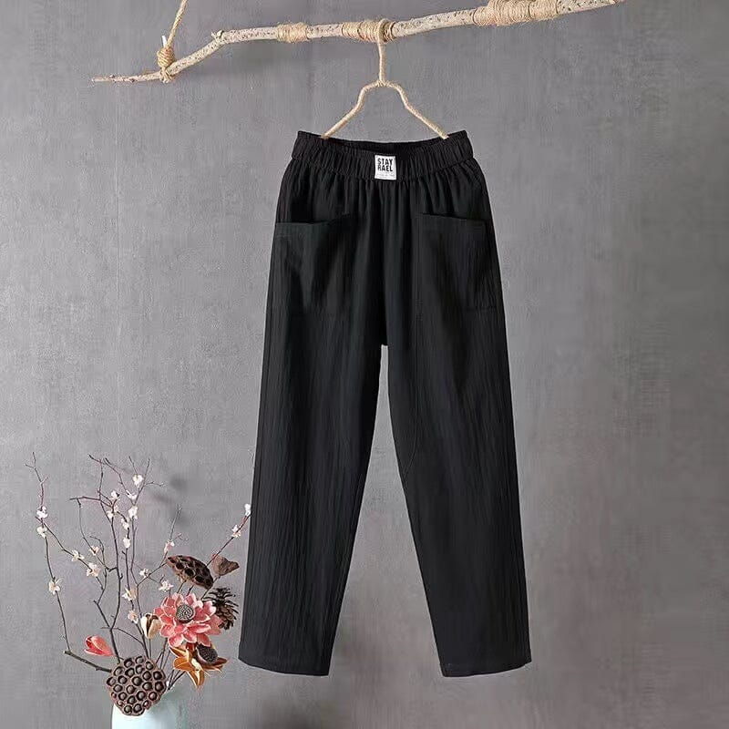 Margot — Ankle-Length Elastic Waist Pants