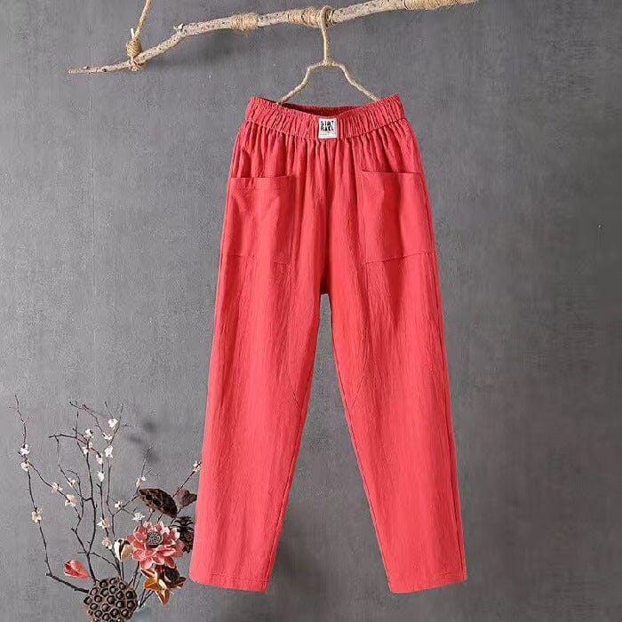 Margot — Ankle-Length Elastic Waist Pants