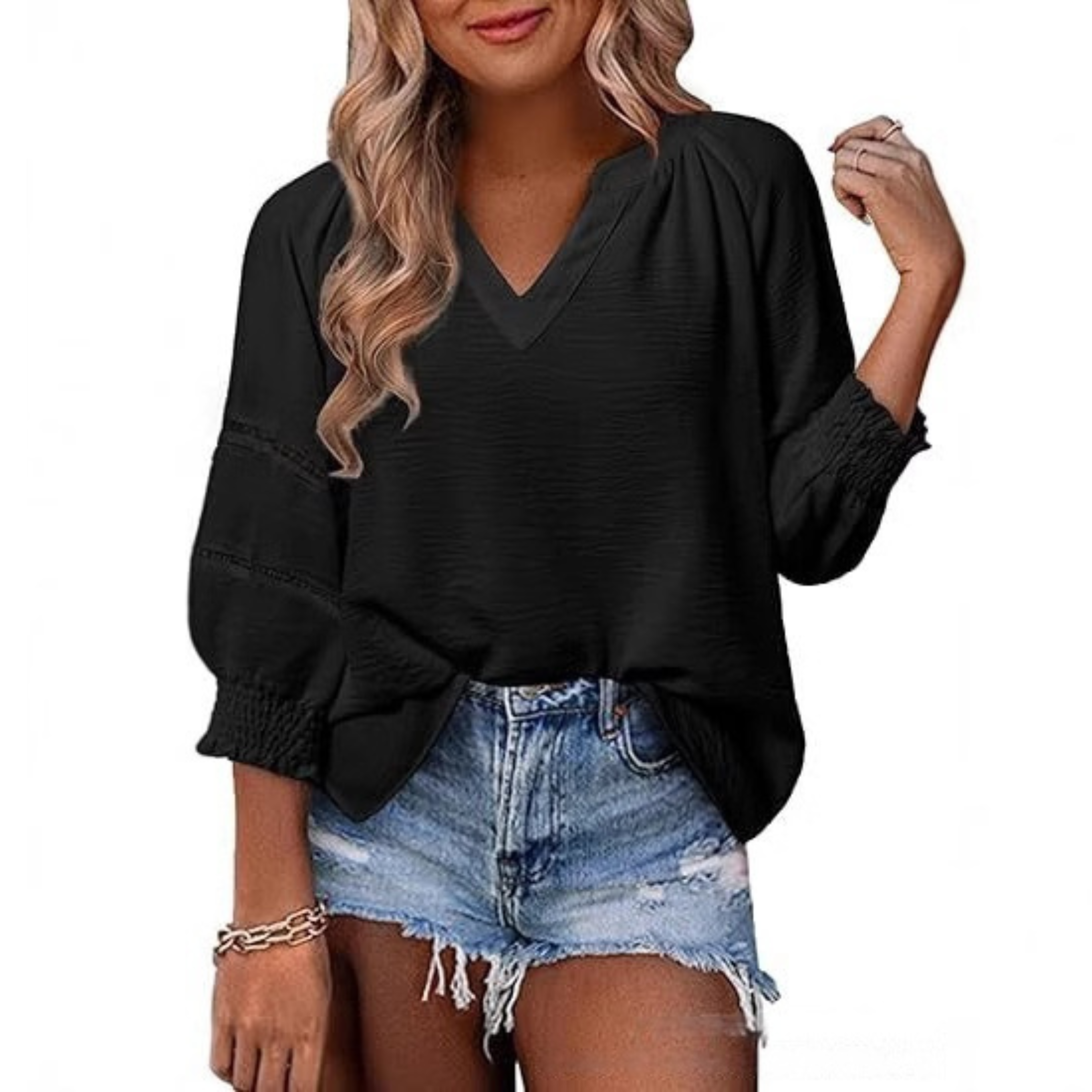 The Juliette — Lantern Sleeve Summer Blouse