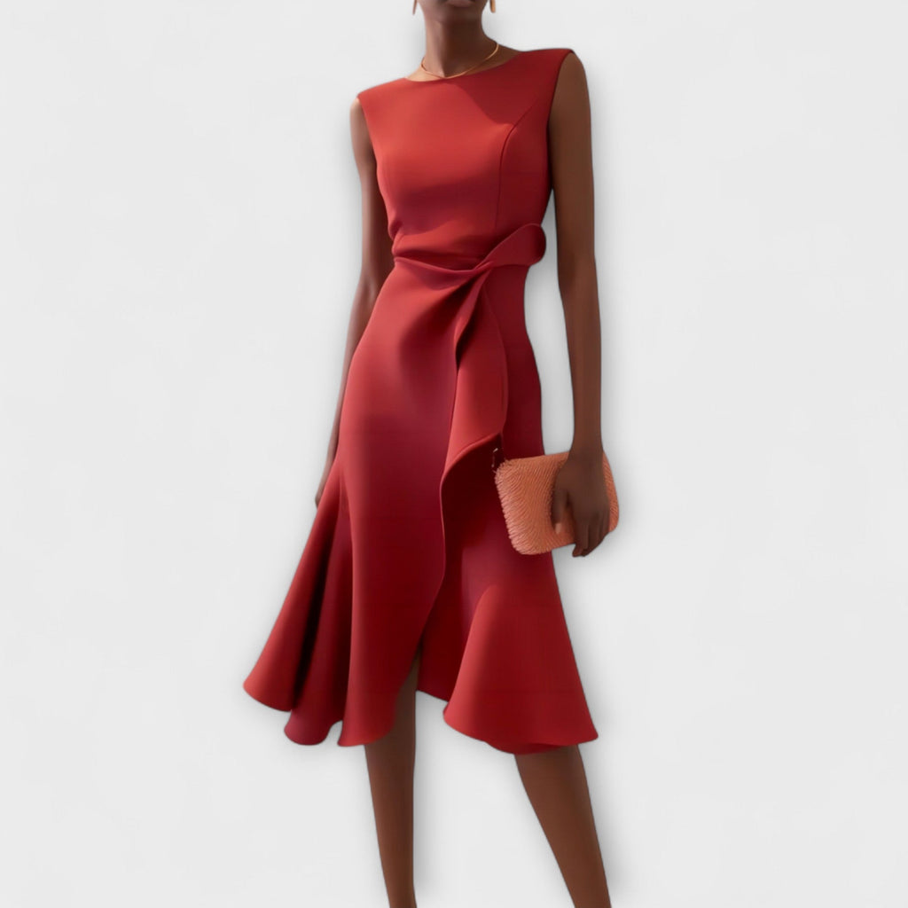 The Porto — Sleeveless Wrap Midi Dress