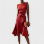 The Porto — Sleeveless Wrap Midi Dress