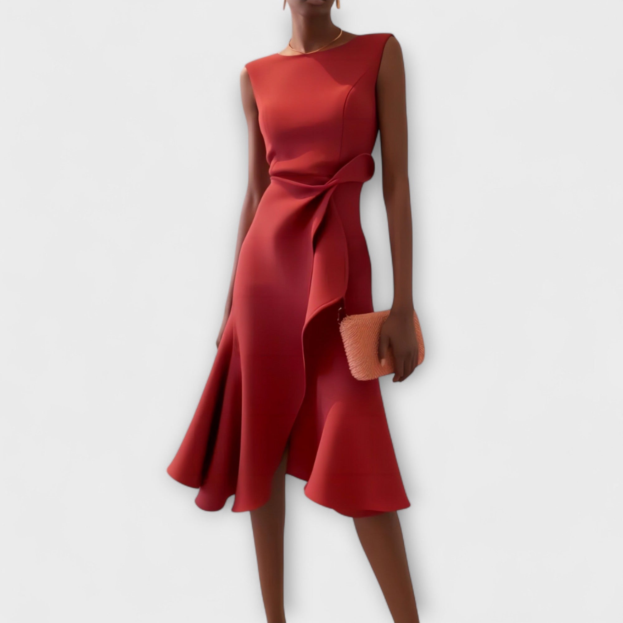 The Porto — Sleeveless Wrap Midi Dress