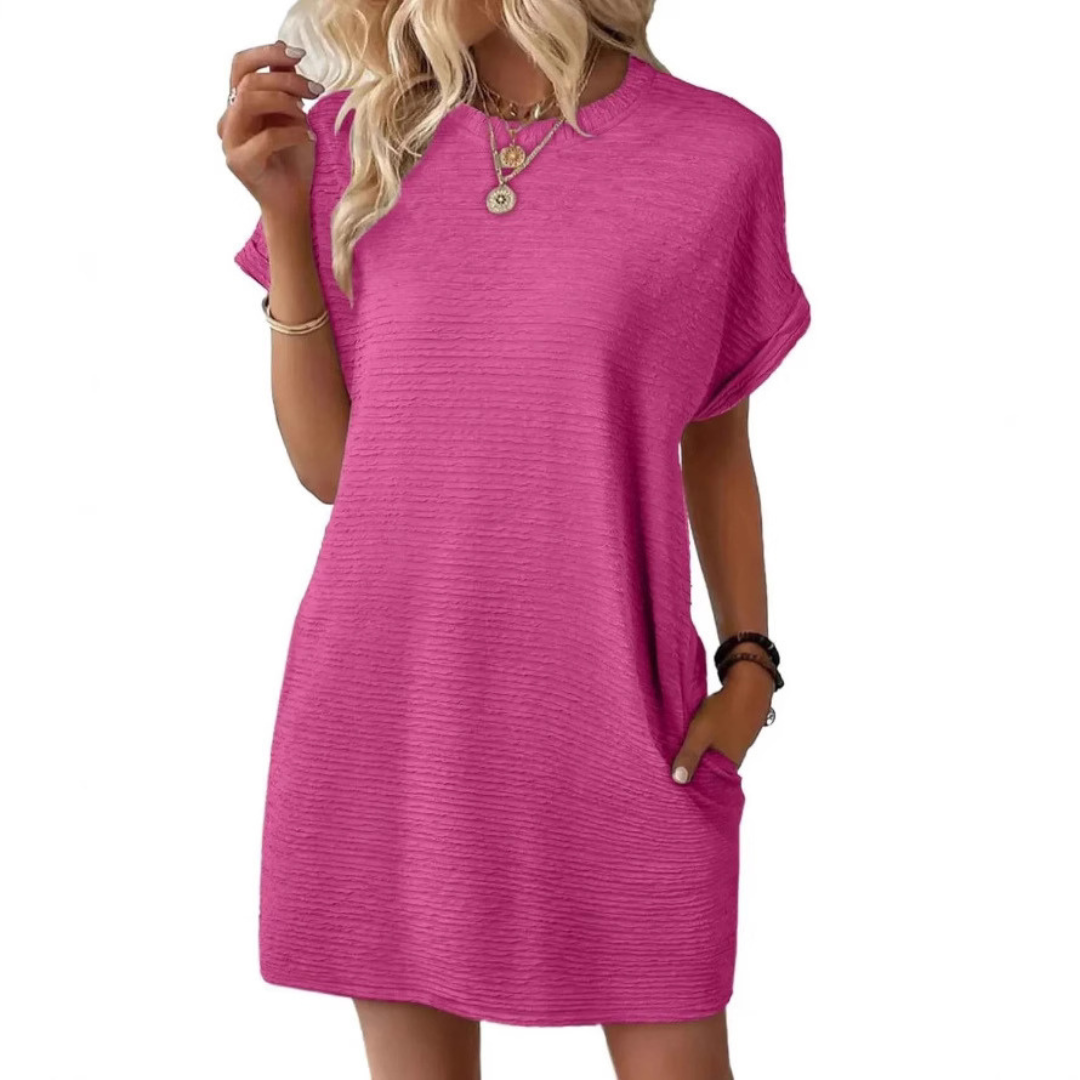 The Théodora — Round-Neck Easy Dress