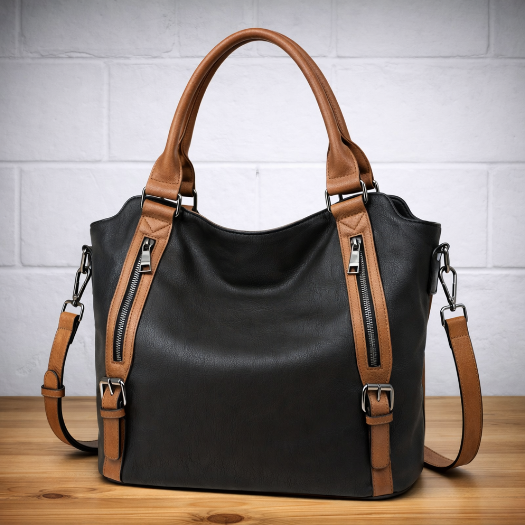 The Anouk — structured soft-leather everyday bag