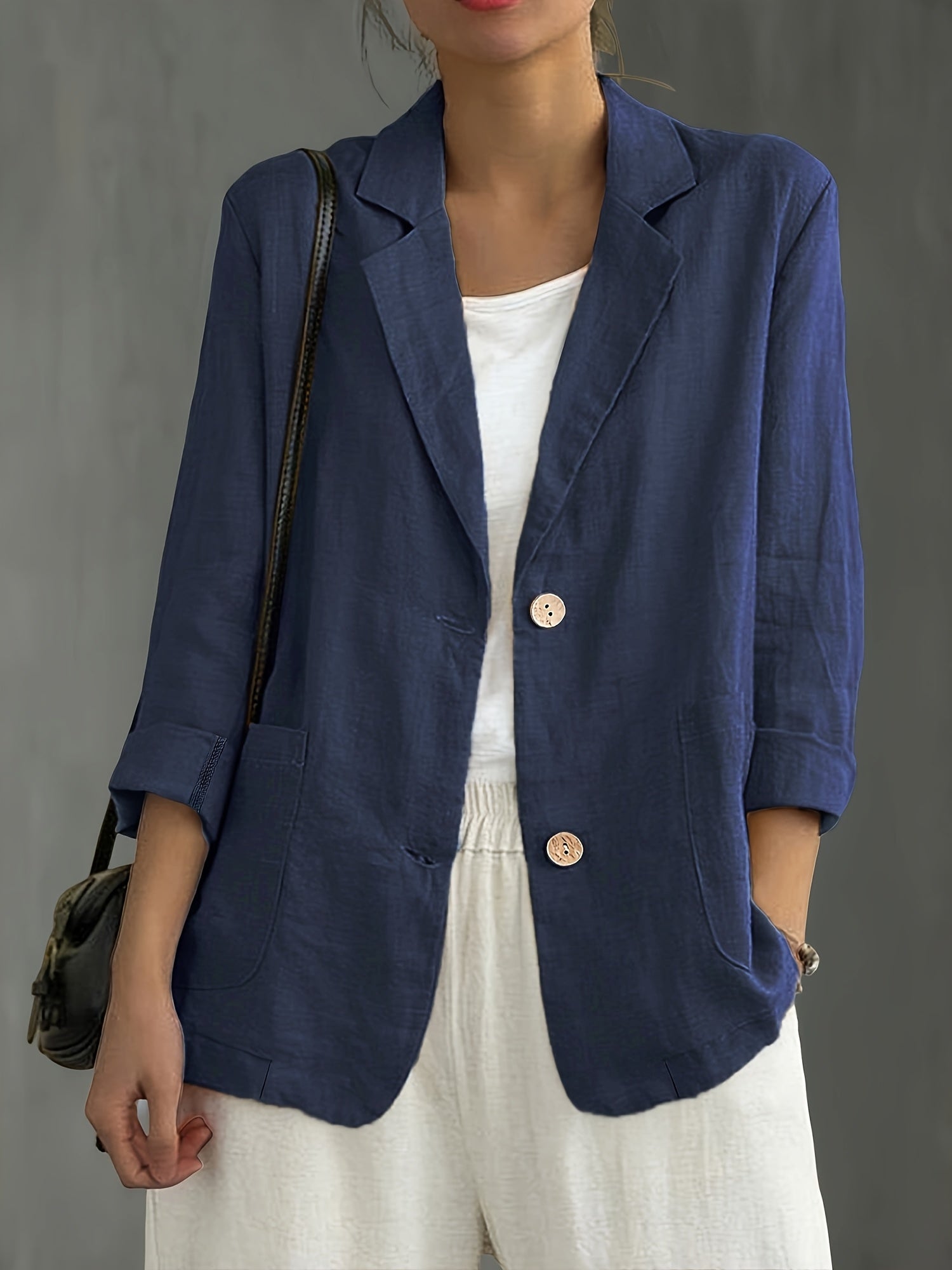Colette – Soft Cotton-Blend Everyday Blazer