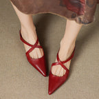 Vivienne — Pointed Slip-On Comfort Mules