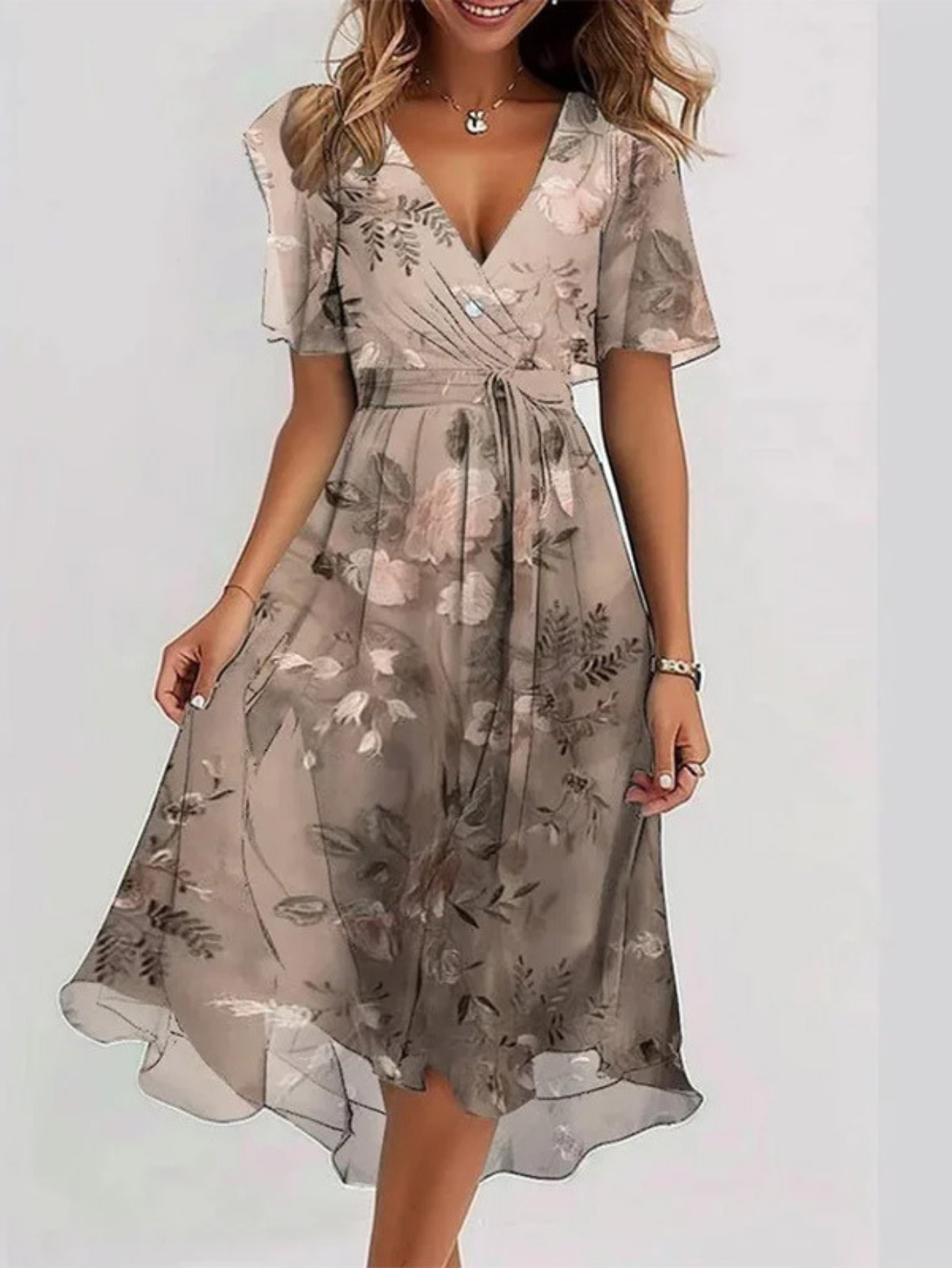 The Lavinia — Vibrant Boho Midi Dress