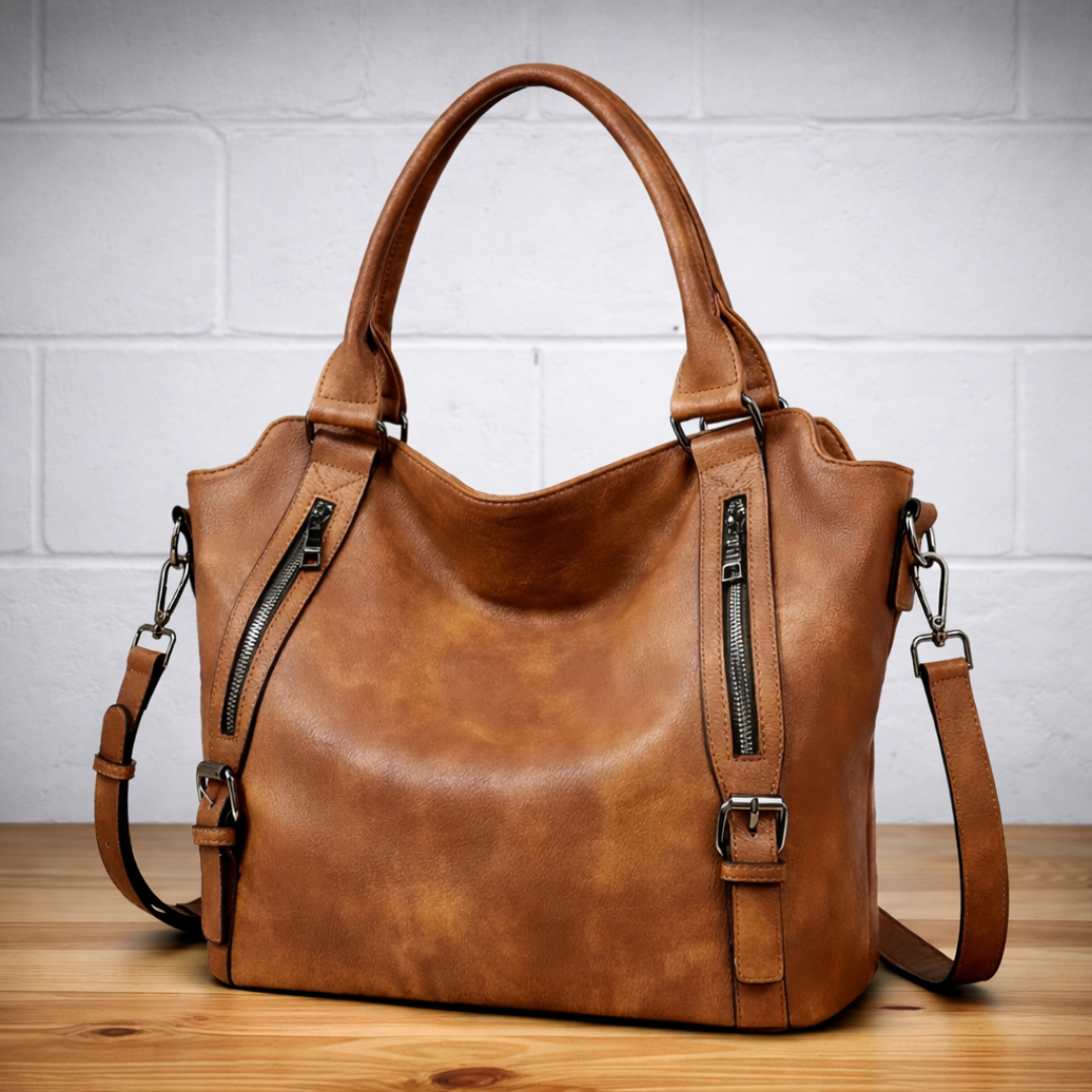 The Anouk — structured soft-leather everyday bag