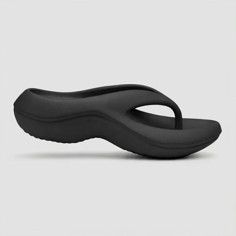 Seraphina — Soft Striped Summer Flip-Flops