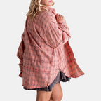Joséphine — Raw Hem Flannel Shirt
