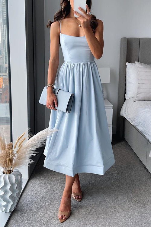 The Juliette — Striped Wrap-Effect Midi Dress