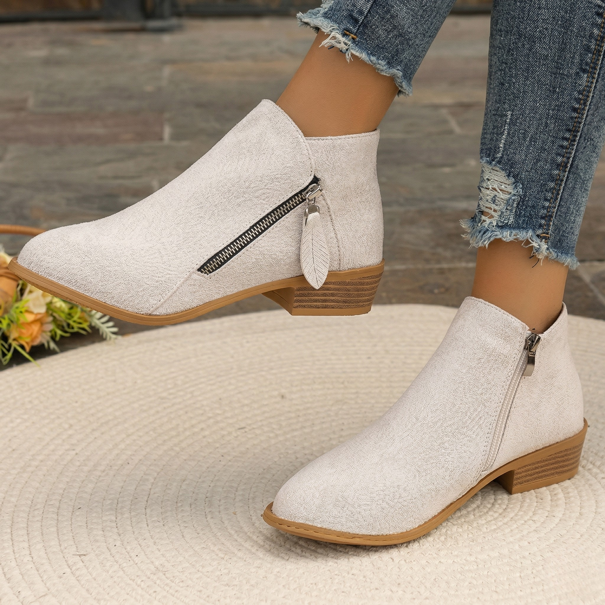 Vivienne — Easy Side-Zip Comfort Shoes