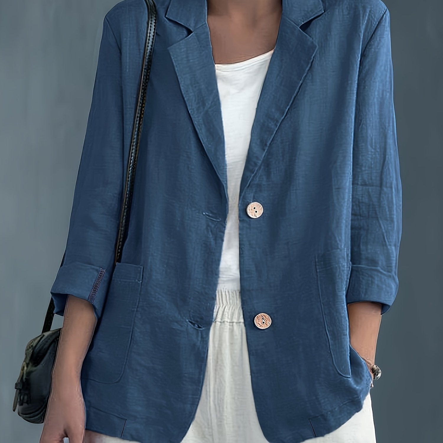 Colette – Soft Cotton-Blend Everyday Blazer