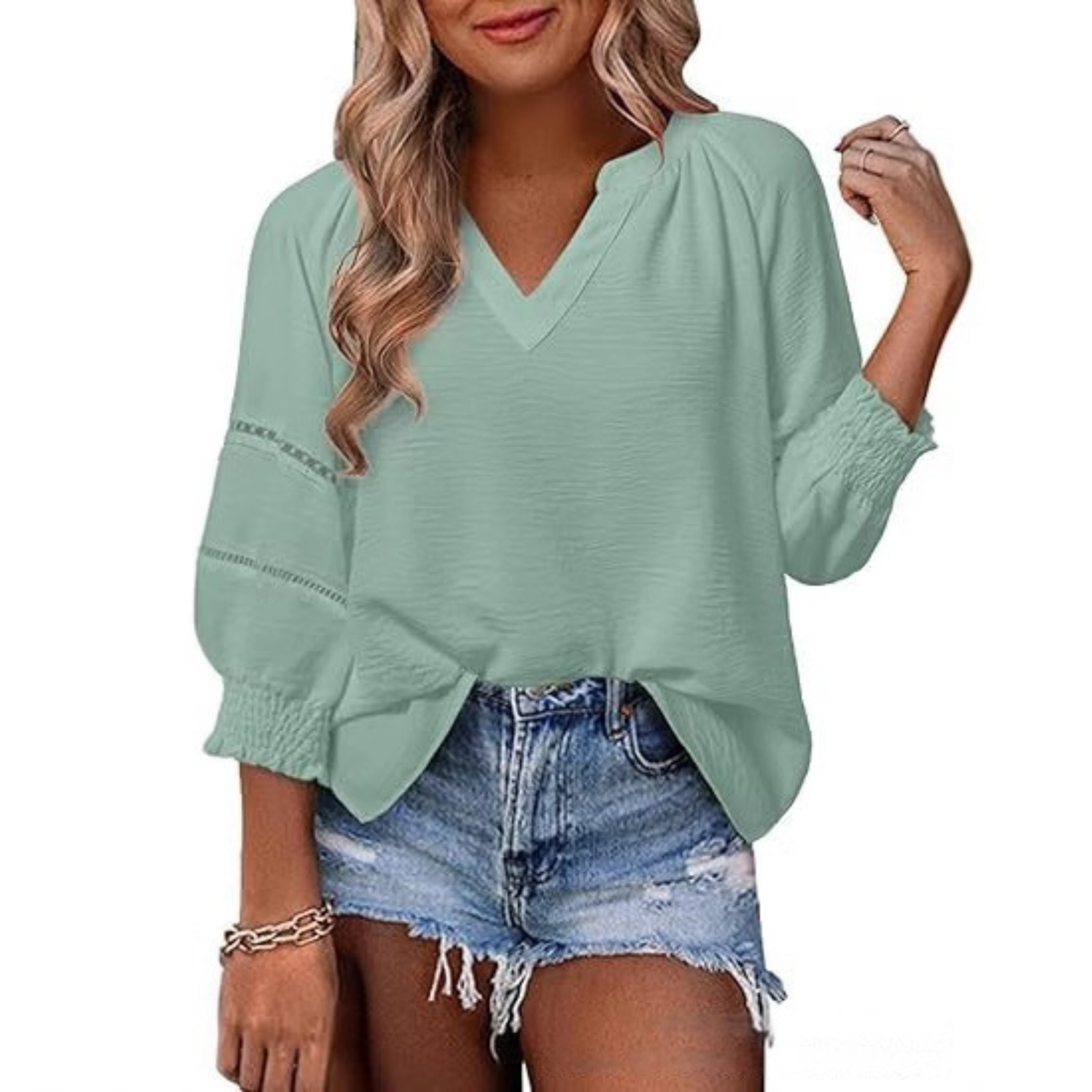 The Juliette — Lantern Sleeve Summer Blouse