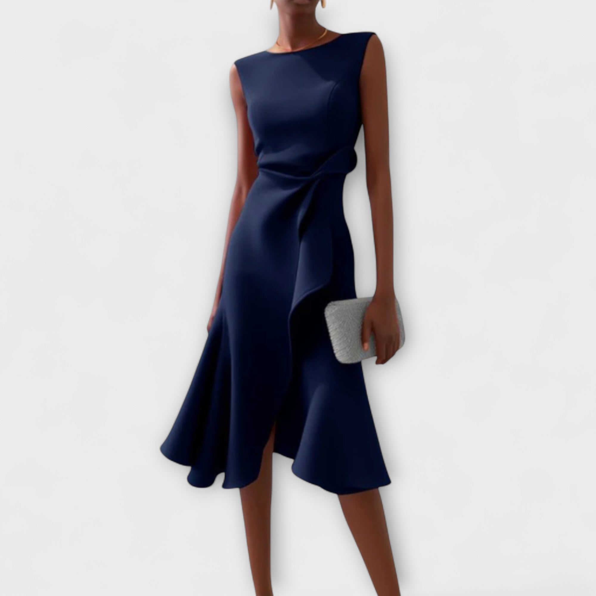 The Porto — Sleeveless Wrap Midi Dress