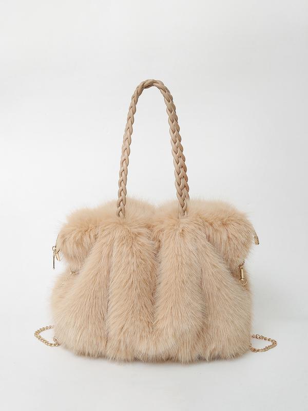 The Capucine — Plush Velvet Shoulder Tote