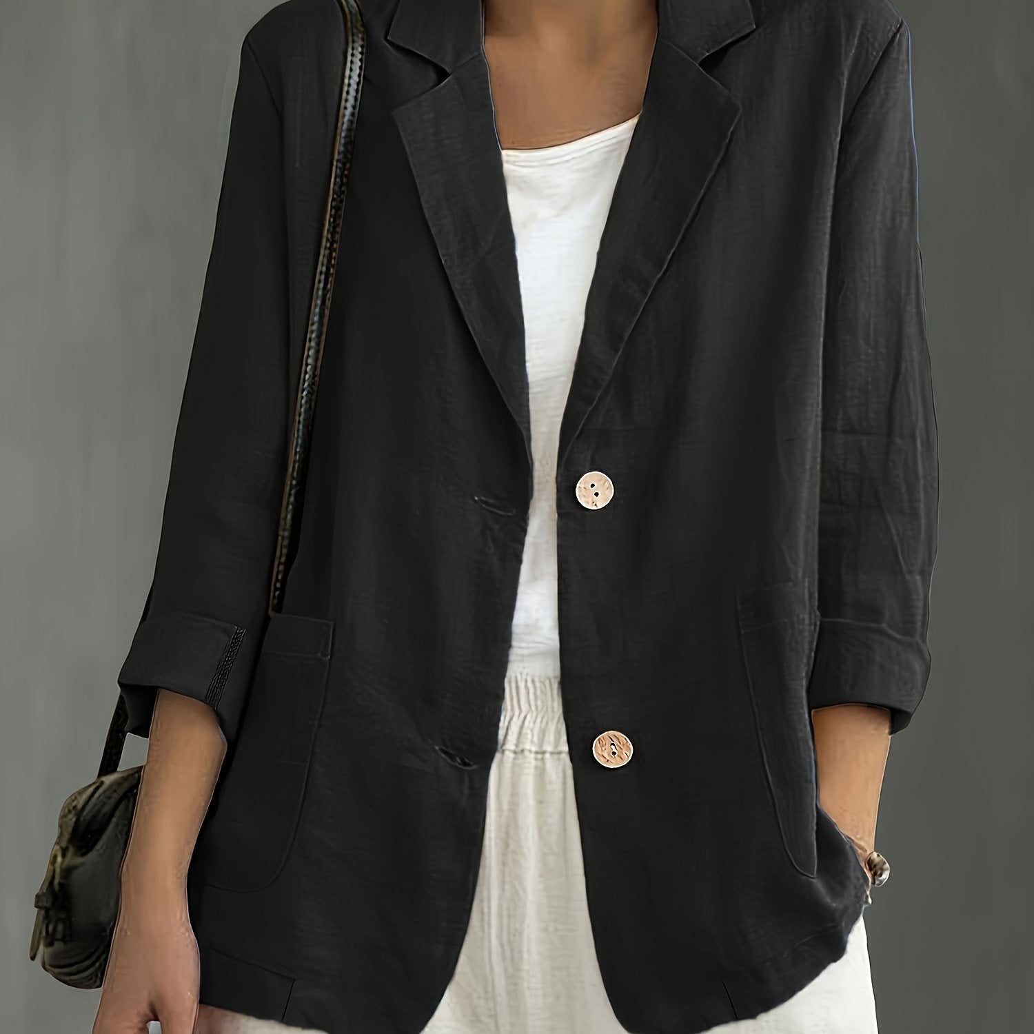 Colette – Soft Cotton-Blend Everyday Blazer