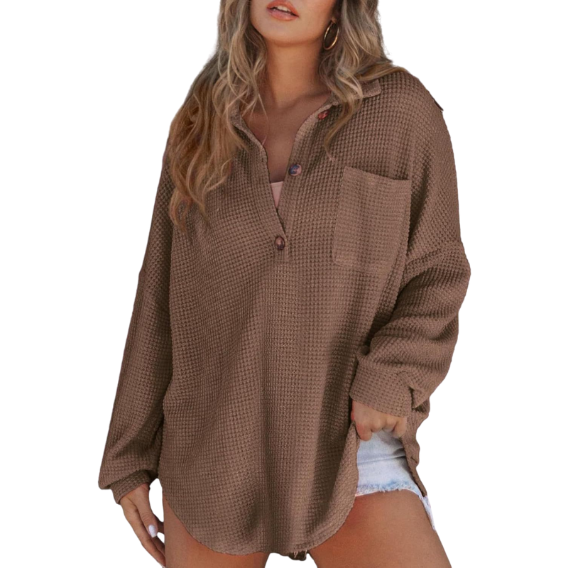 Élise — Lightweight V-Neck Tunic Blouse