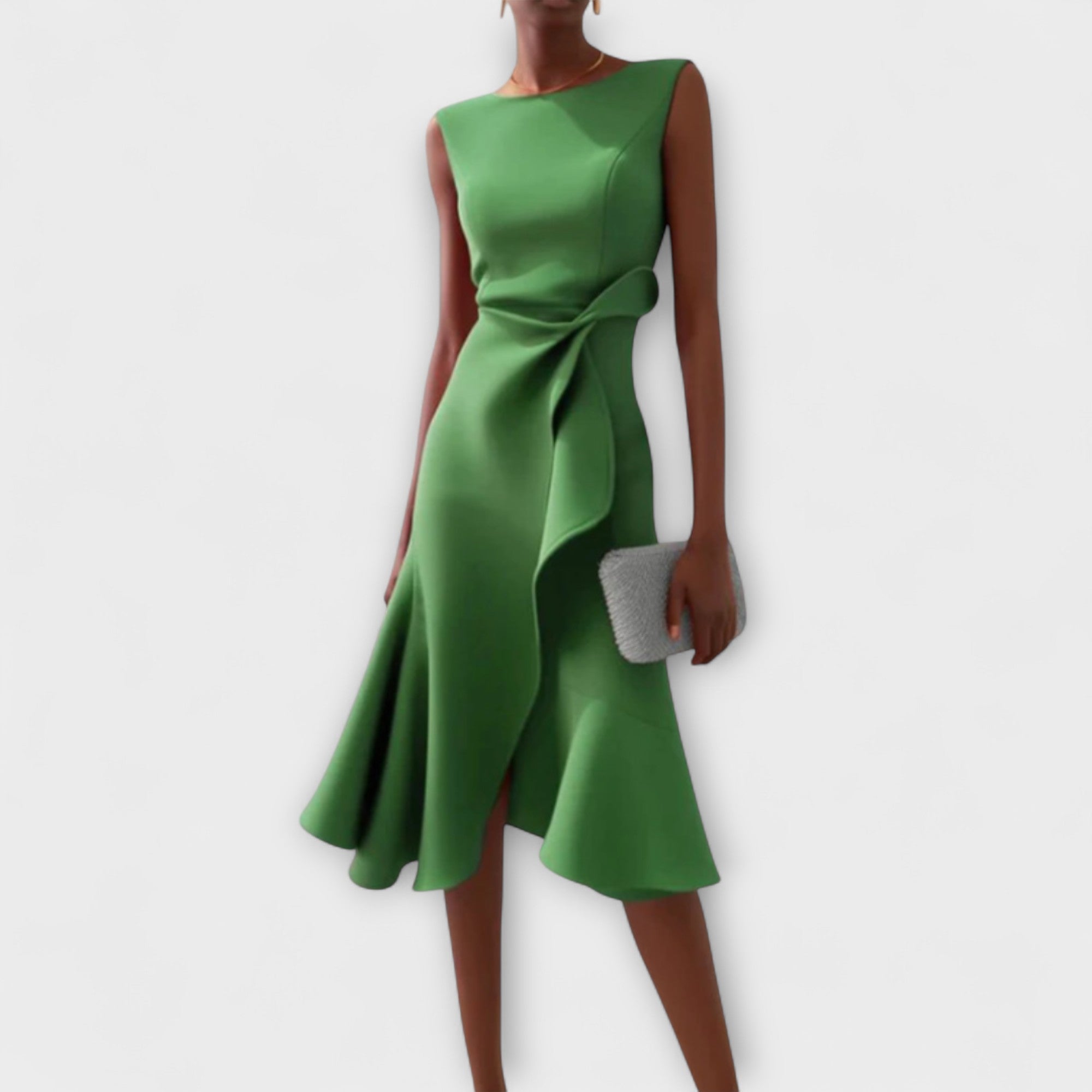 The Porto — Sleeveless Wrap Midi Dress