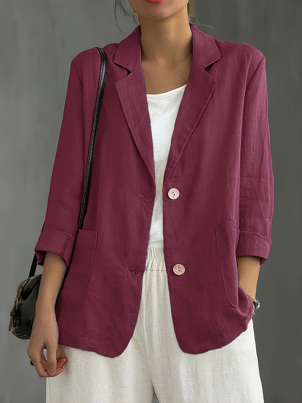 Colette – Soft Cotton-Blend Everyday Blazer