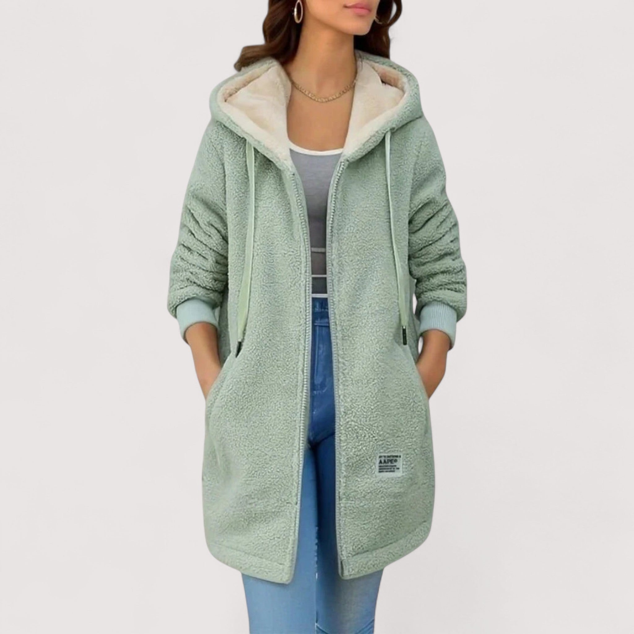 Rosalie — Cosy Zip-Up Fleece Pullover