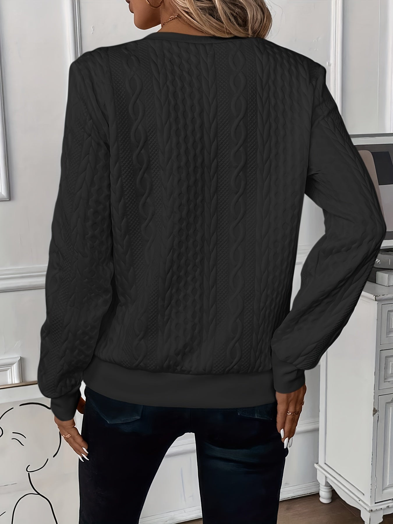 The Iris — Striped Quarter-Zip Sweater
