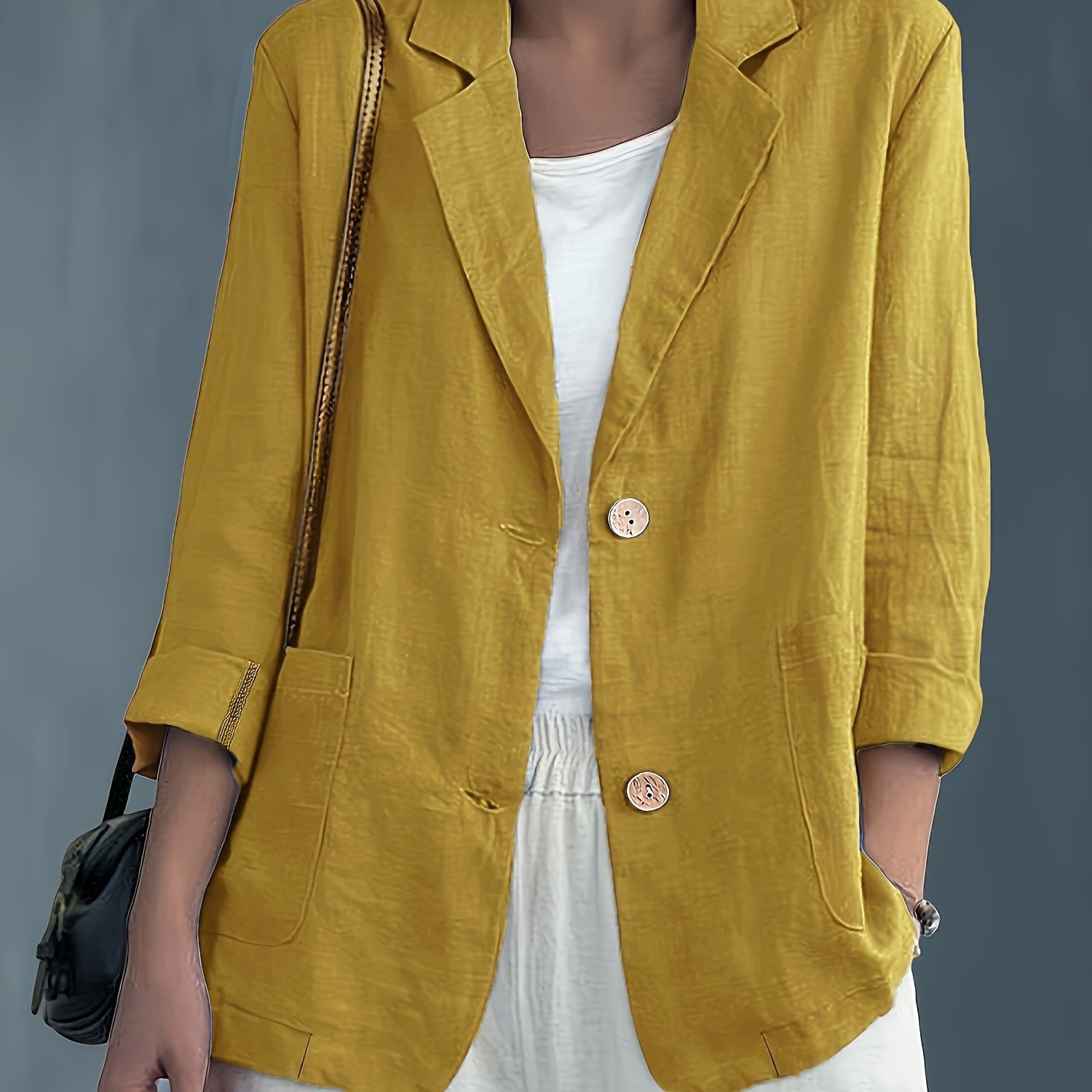 Colette – Soft Cotton-Blend Everyday Blazer