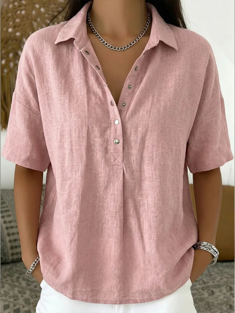 Willow － Blouse with Collar and Button