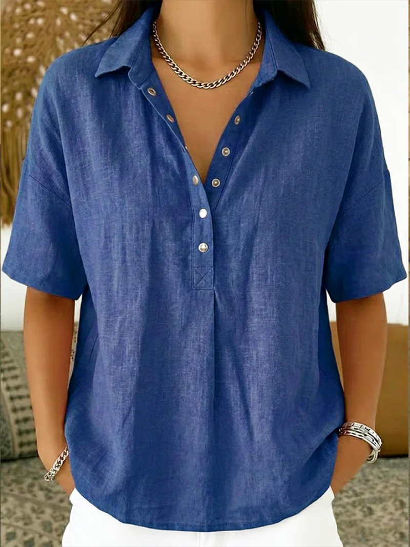 Willow － Blouse with Collar and Button