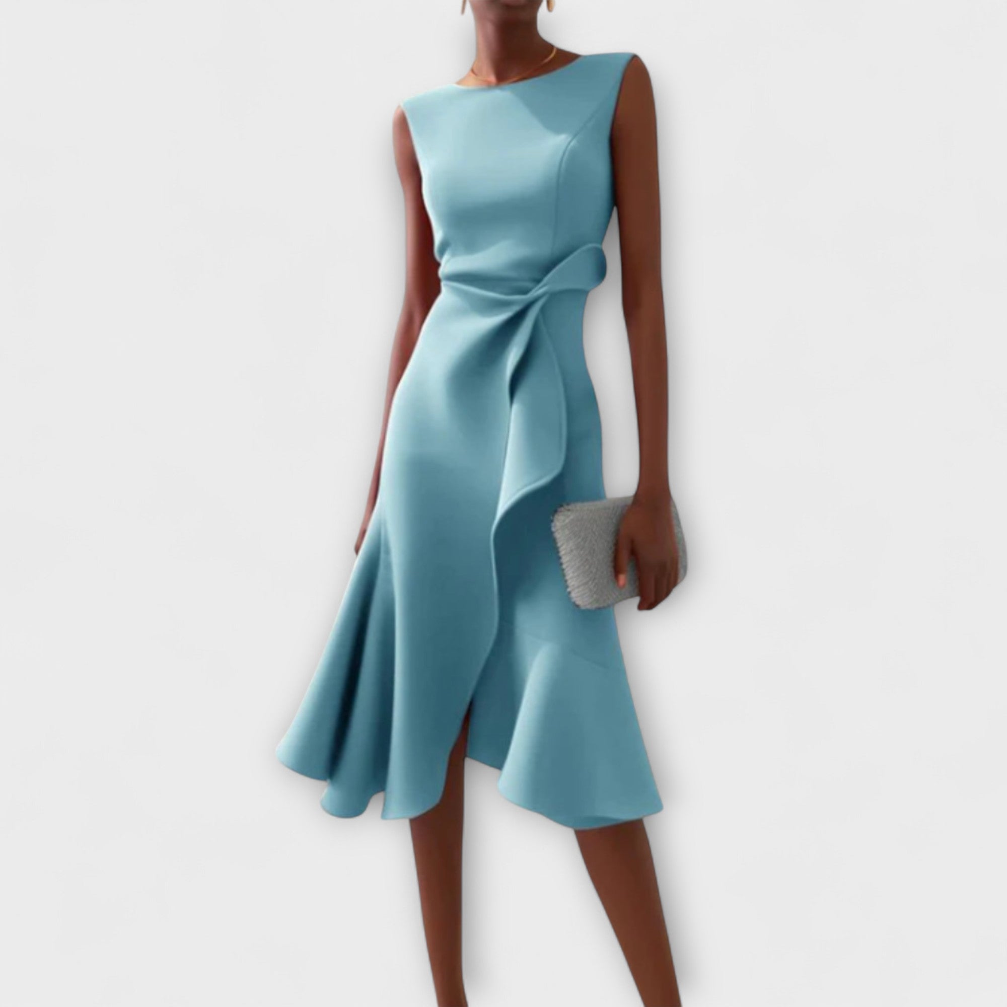 The Porto — Sleeveless Wrap Midi Dress