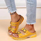 Seraphina — Strappy Comfortable Low-Heel Sandals