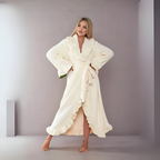 The Léonie — Ruffle-Hem Lounge Robe