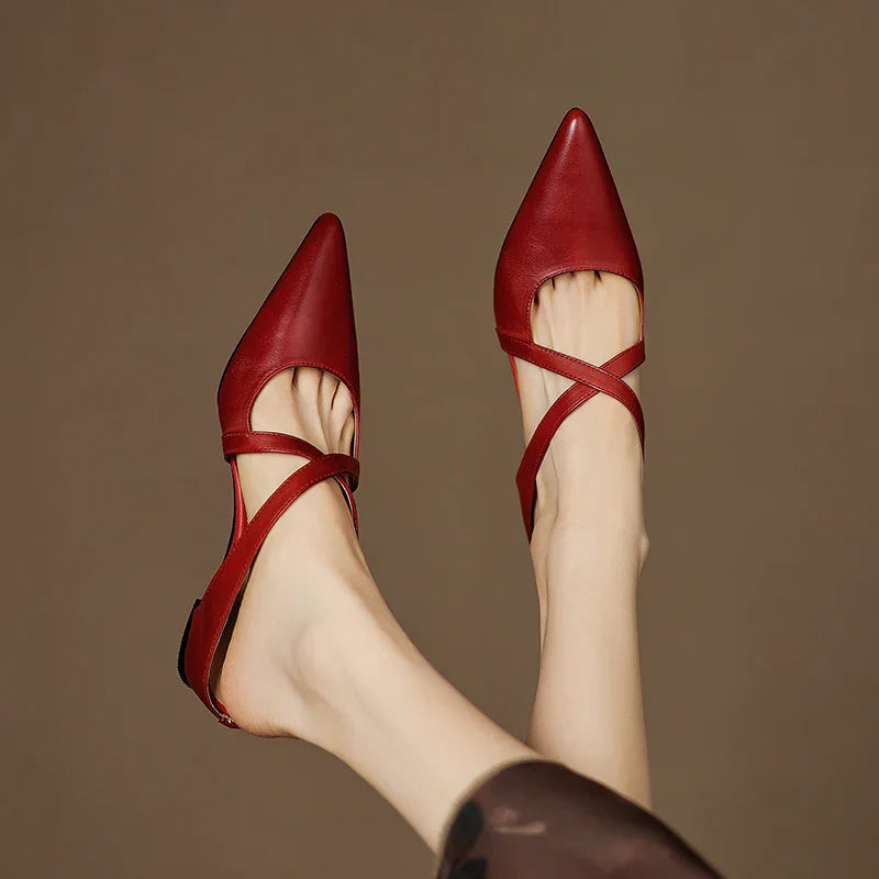Vivienne — Pointed Slip-On Comfort Mules