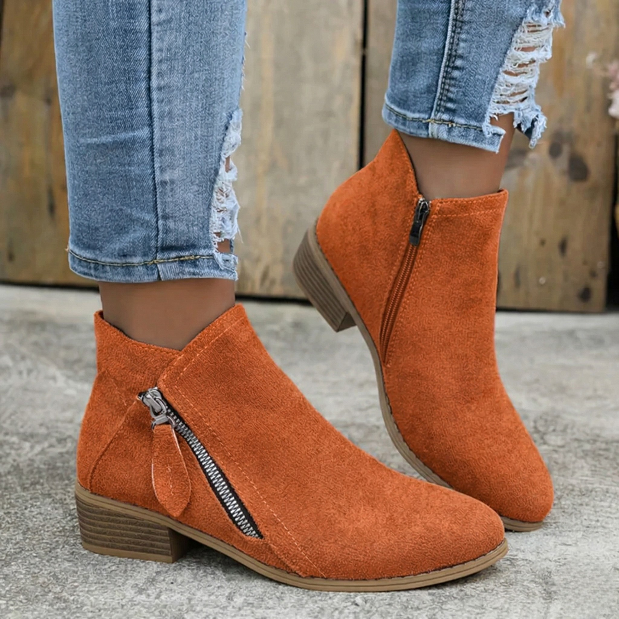 Vivienne — Easy Side-Zip Comfort Shoes
