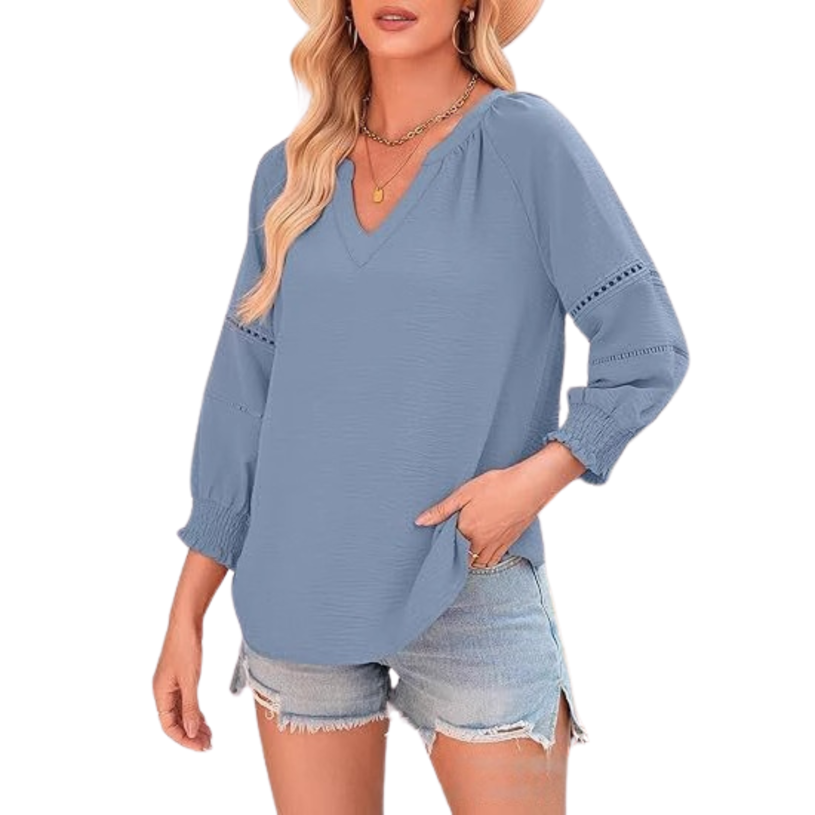 The Juliette — Lantern Sleeve Summer Blouse