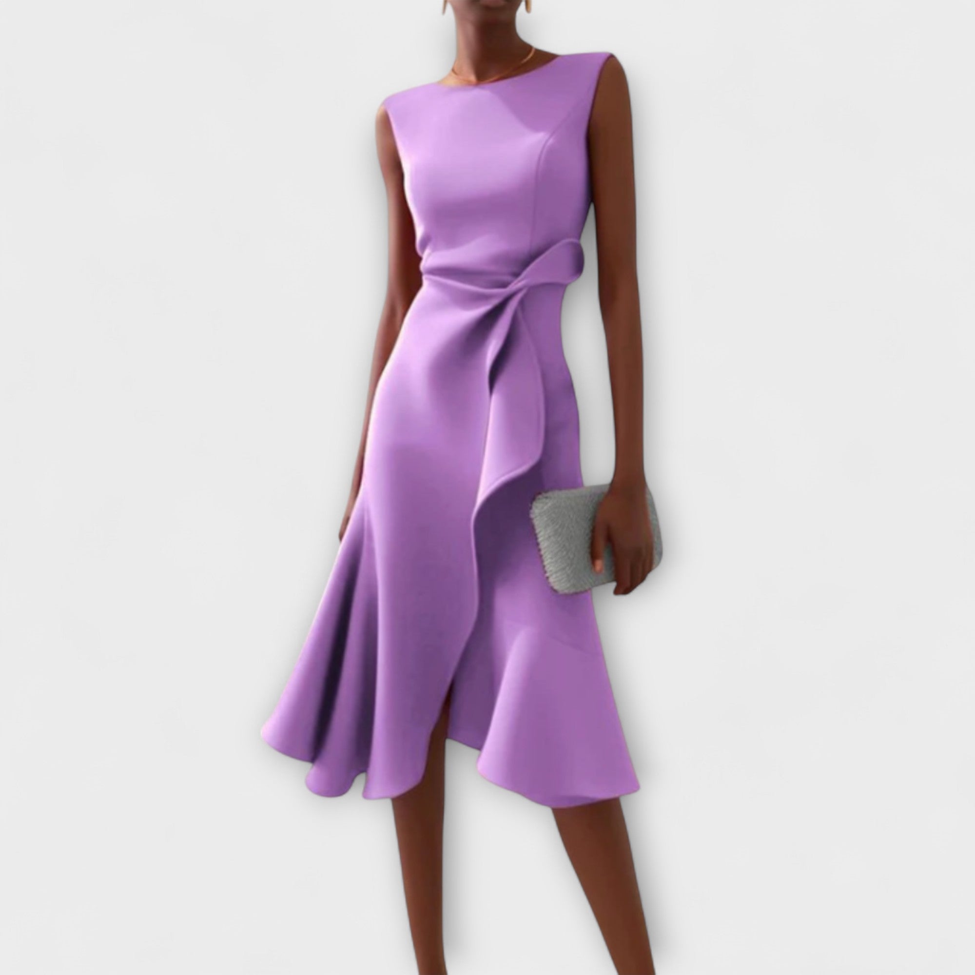The Porto — Sleeveless Wrap Midi Dress