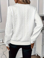 The Iris — Striped Quarter-Zip Sweater