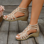 The Céleste — Sculpted Wedge Sandal