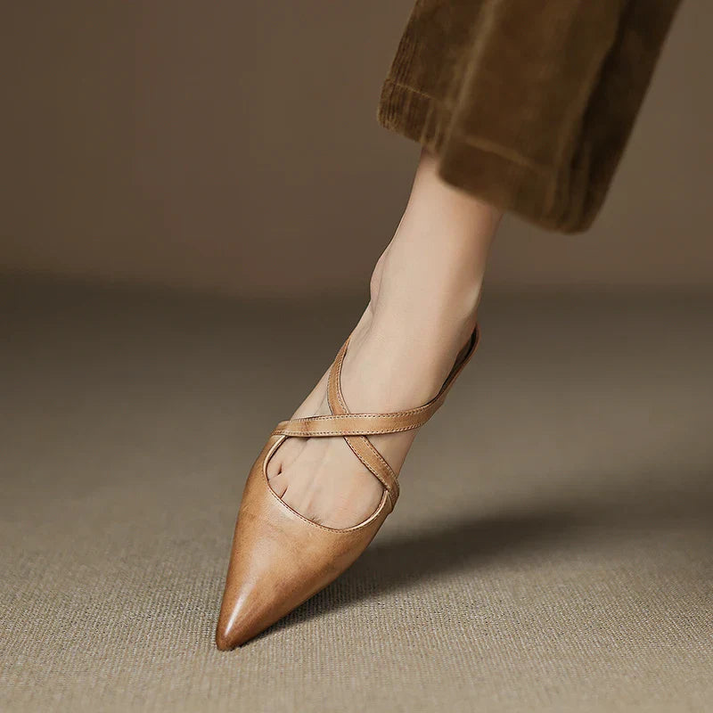 Vivienne — Pointed Slip-On Comfort Mules