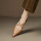 Vivienne — Pointed Slip-On Comfort Mules