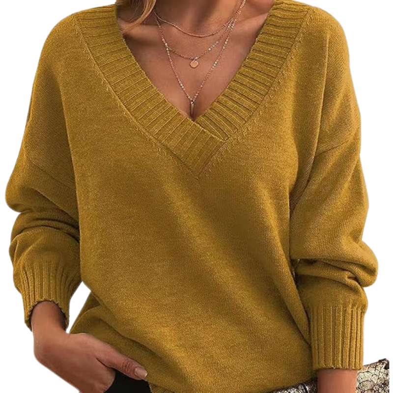 The Vivienne — Lightweight V-Neck Knit