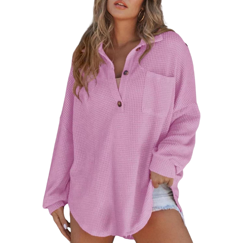 Élise — Lightweight V-Neck Tunic Blouse