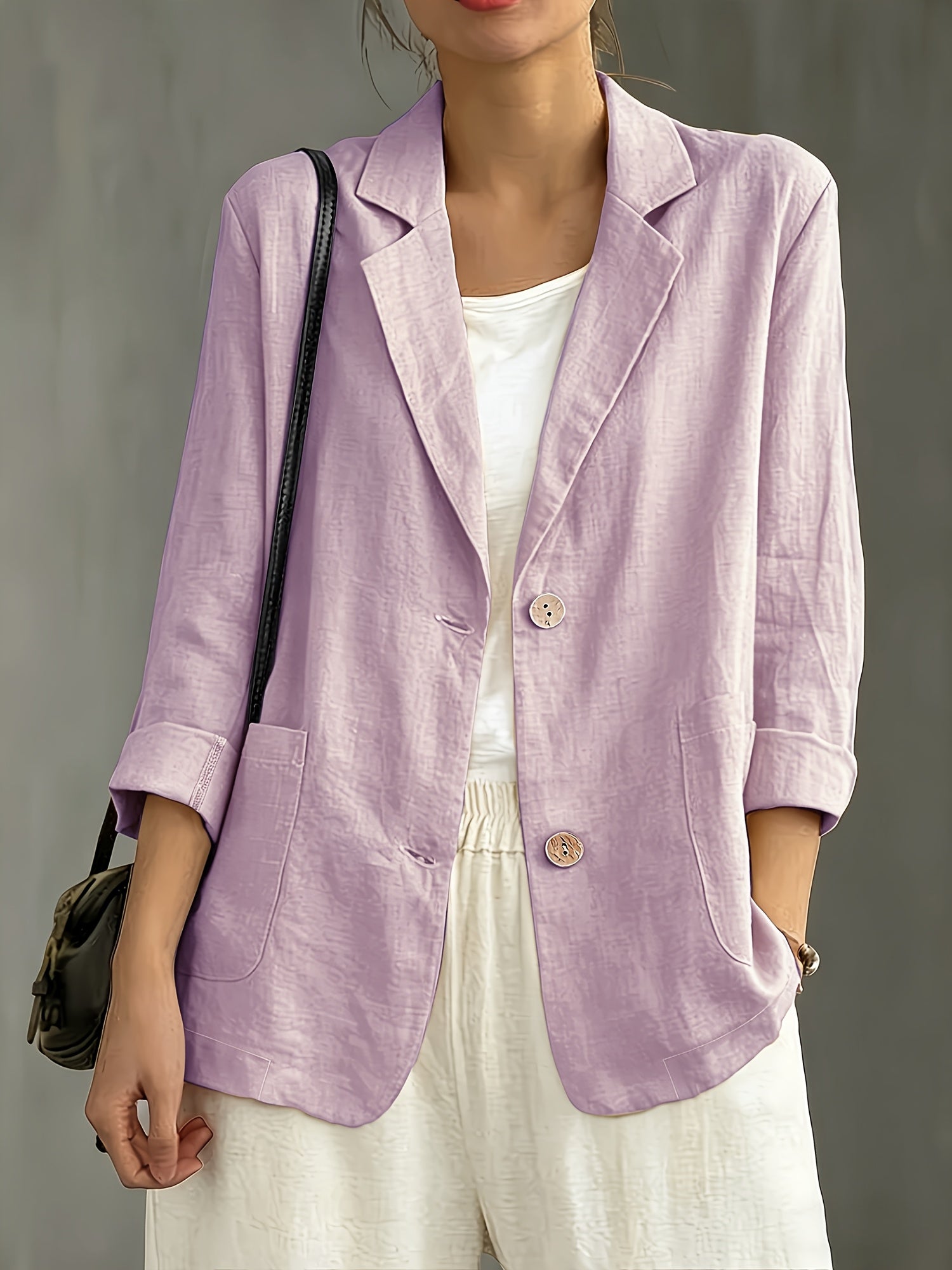Colette – Soft Cotton-Blend Everyday Blazer