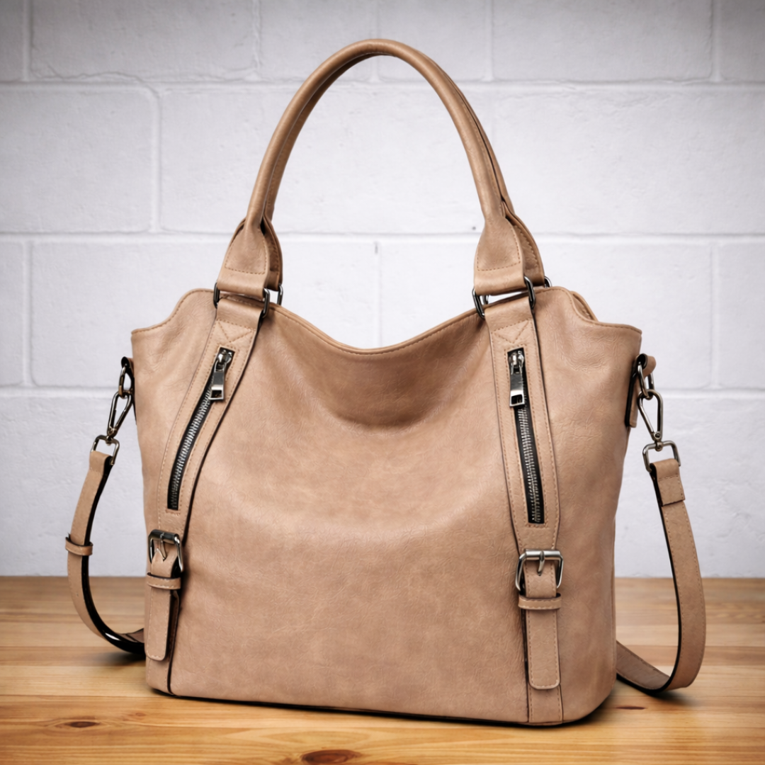 The Anouk — structured soft-leather everyday bag