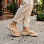 Seraphina — Soft Striped Summer Flip-Flops