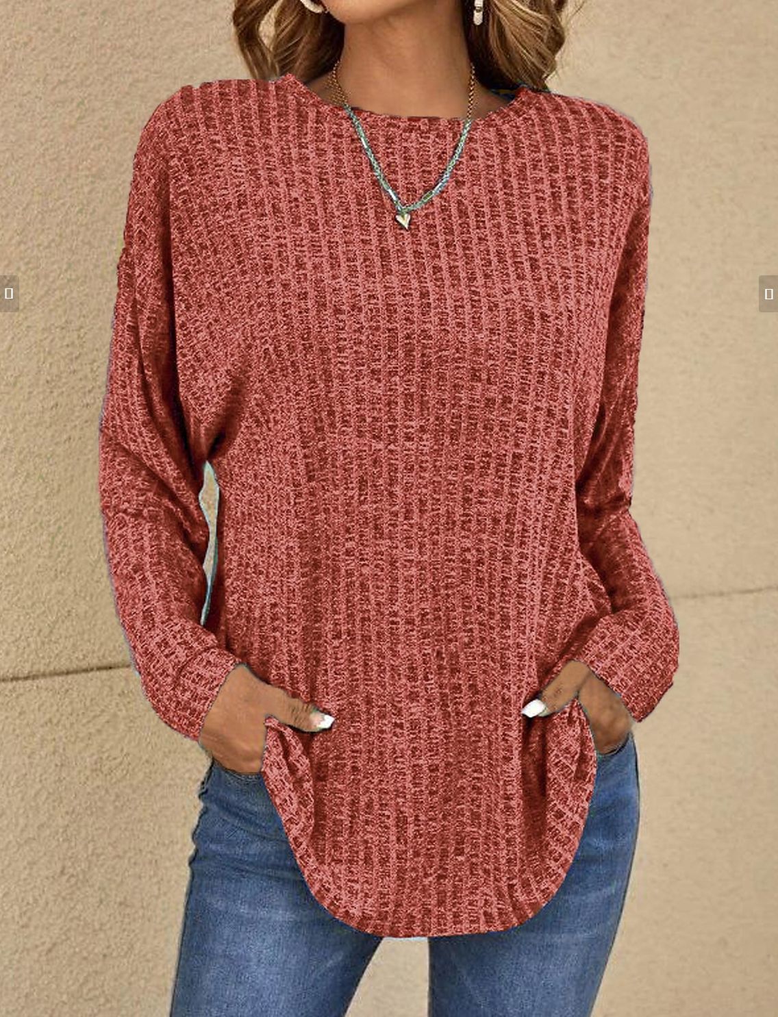 The Celeste — Soft Drape Solid Pullover