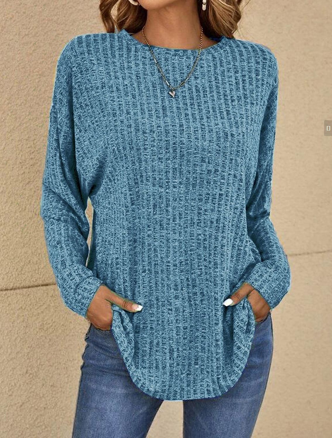 The Celeste — Soft Drape Solid Pullover